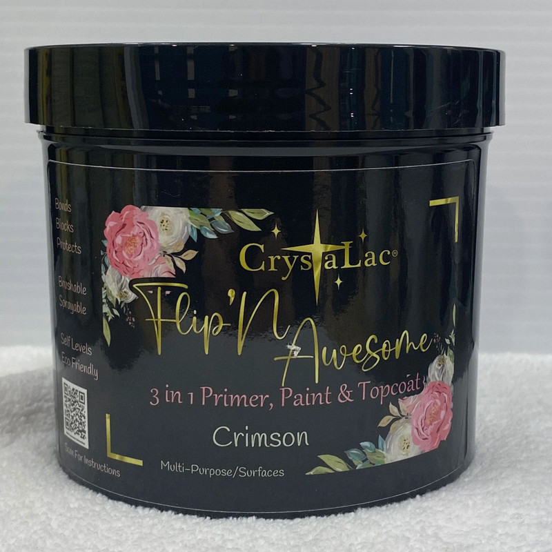 Flip'N Awesome Paint Primer and Top Coat - Color:Crimson Red - Size:1 Quart